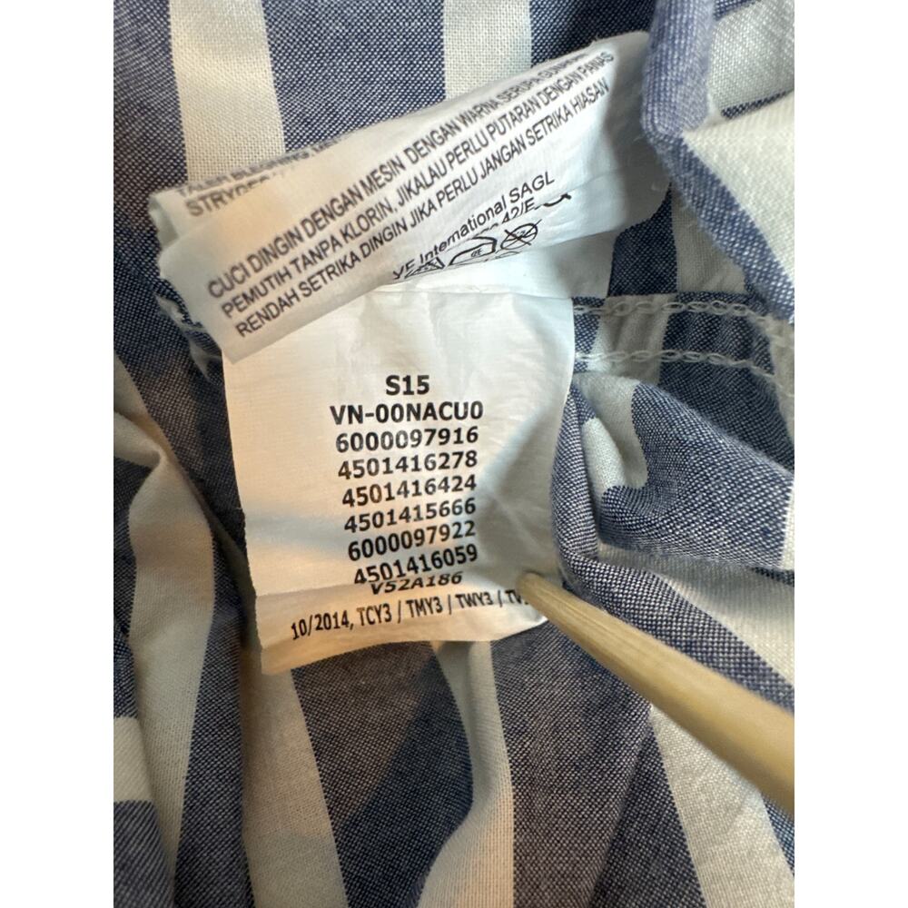 Vans Button Up Button Down Striped Block Shirt Me… - image 7